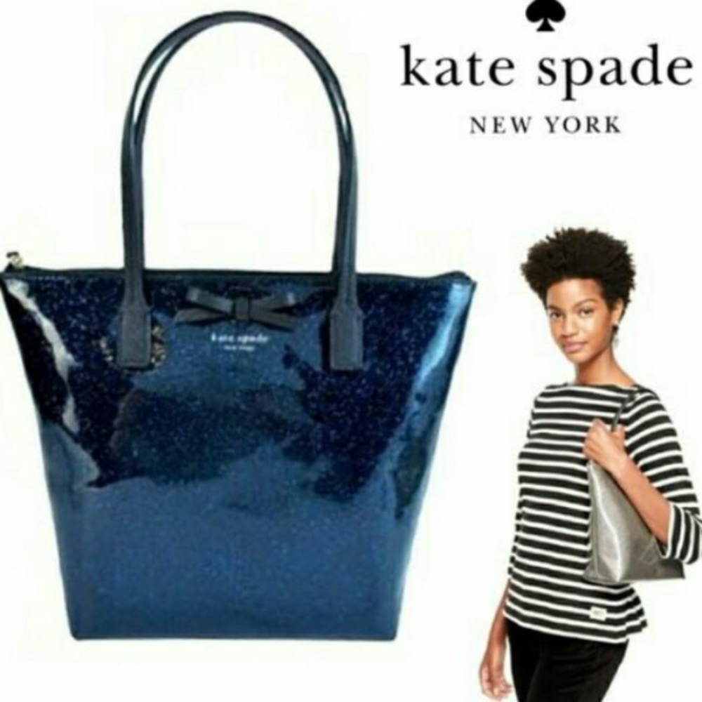 Kate Spade New York Blue Glitter Purse